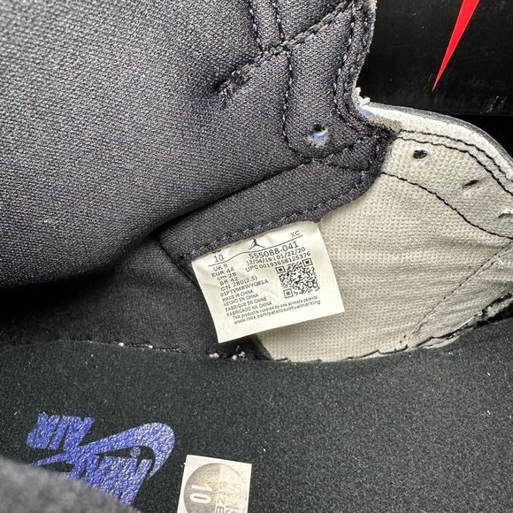 NWT 2020 JORDAN 1 RETRO HIGH ROYAL TOE MENS SZ 10 DEADSTOCK OG ALL - Picture 11 of 16